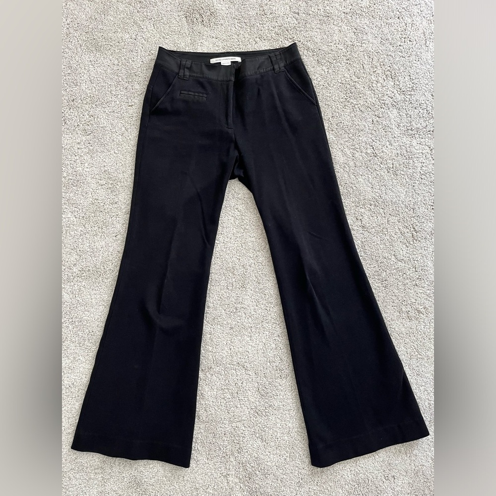 DVF Tuxedo Kick Flare Pants.